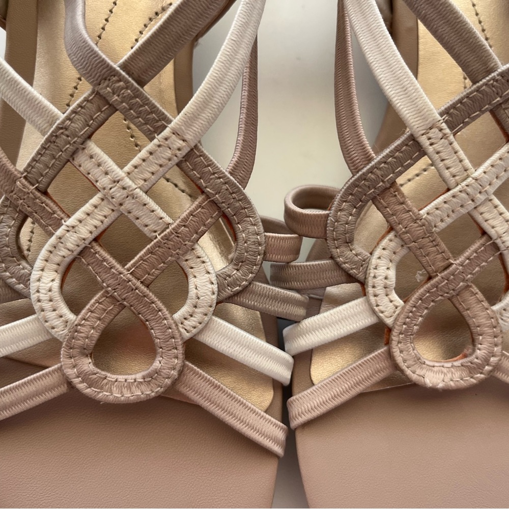East 5th Tan and Cream Sandals Elegant Comfort - Picture 10 of 10